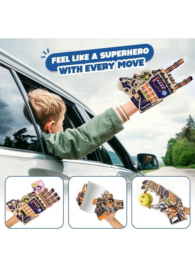 Smartivity Mechanical Hand DIY S.T.E.M Educational Toy (Blue/Beige) for Kids 6+ – Learn Biomimicry, Human Hand Anatomy & Momentum Transfer | Safe Non-Toxic Materials | Indoor Activity Kit - Image 4