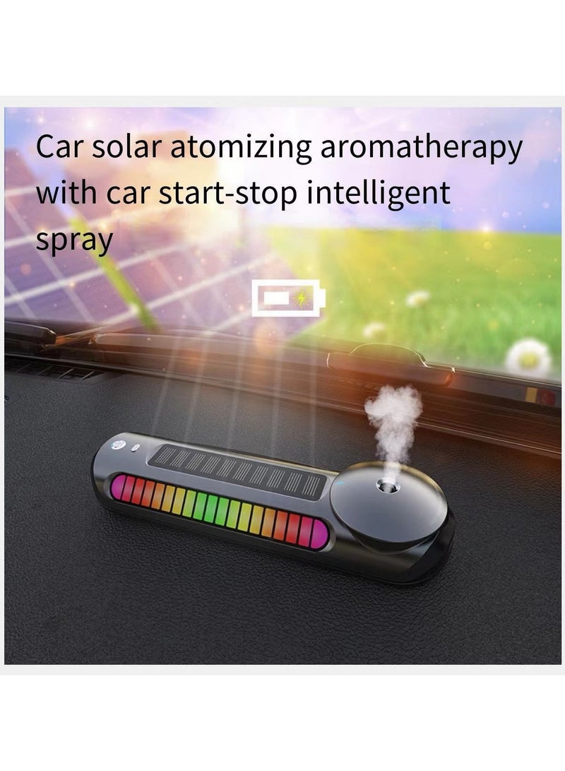 Generic Multifunctional RGB Music Pickup Car Perfume USB Rechargeable Smell Parking Phone License Cool Plate  - Image 2