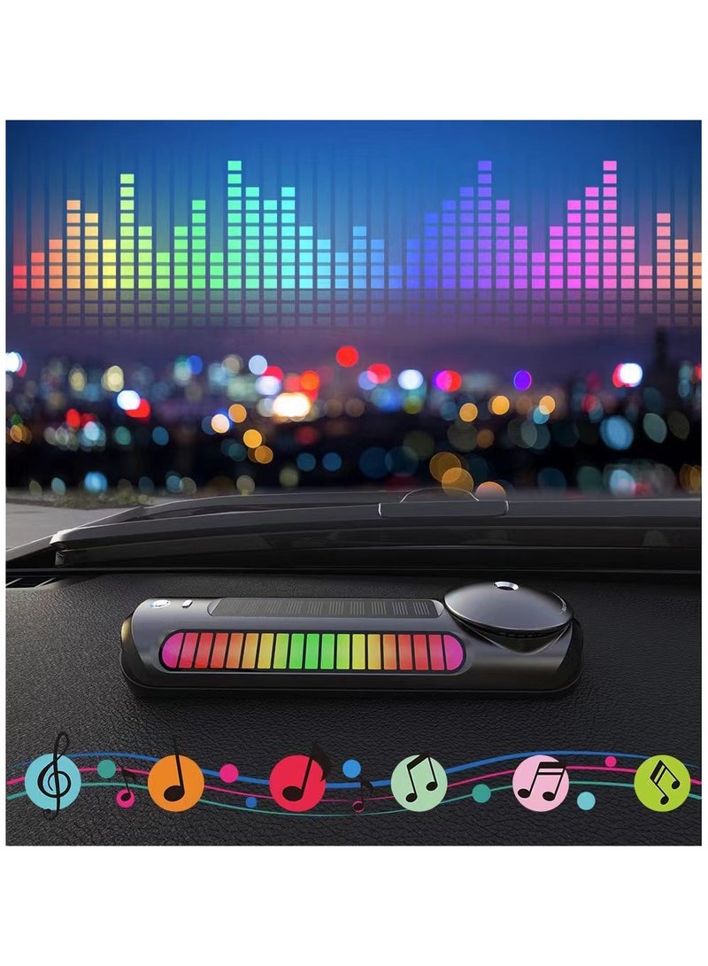 Generic Multifunctional RGB Music Pickup Car Perfume USB Rechargeable Smell Parking Phone License Cool Plate  - Image 3