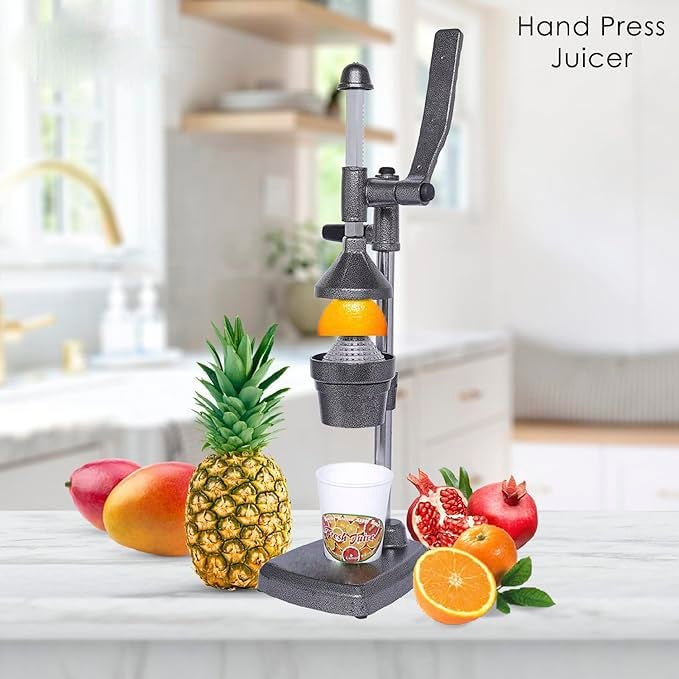 BRIGHTBERG Hand Press Juicer for Pomegranate, Orange, Lemon & More | Heavy Aluminium Manual Juicer | Rust-Free, Easy to Clean, Ideal for Daily Home Use - Image 4
