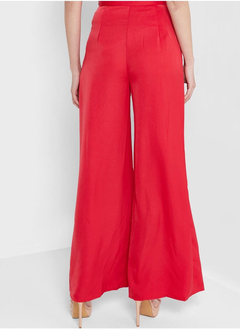 In the style - Pleated Wide Leg Pants - Image 1