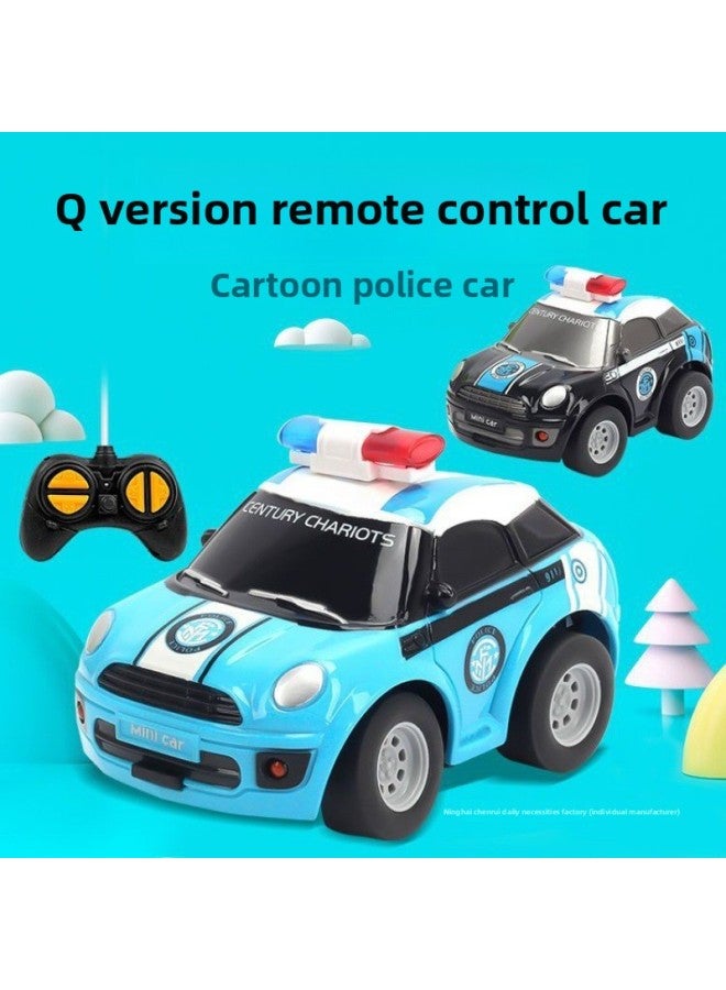 Ultra-Small Micro Drift Professional Charging Wireless Fall-Resistant Boy Children's Toy Mini Remote Control Car-Color:Police Car Style Black [remote Control Distance 3- 4m ]-Proportion:Ordinary Battery (20% Of People Choose)  - Image 4