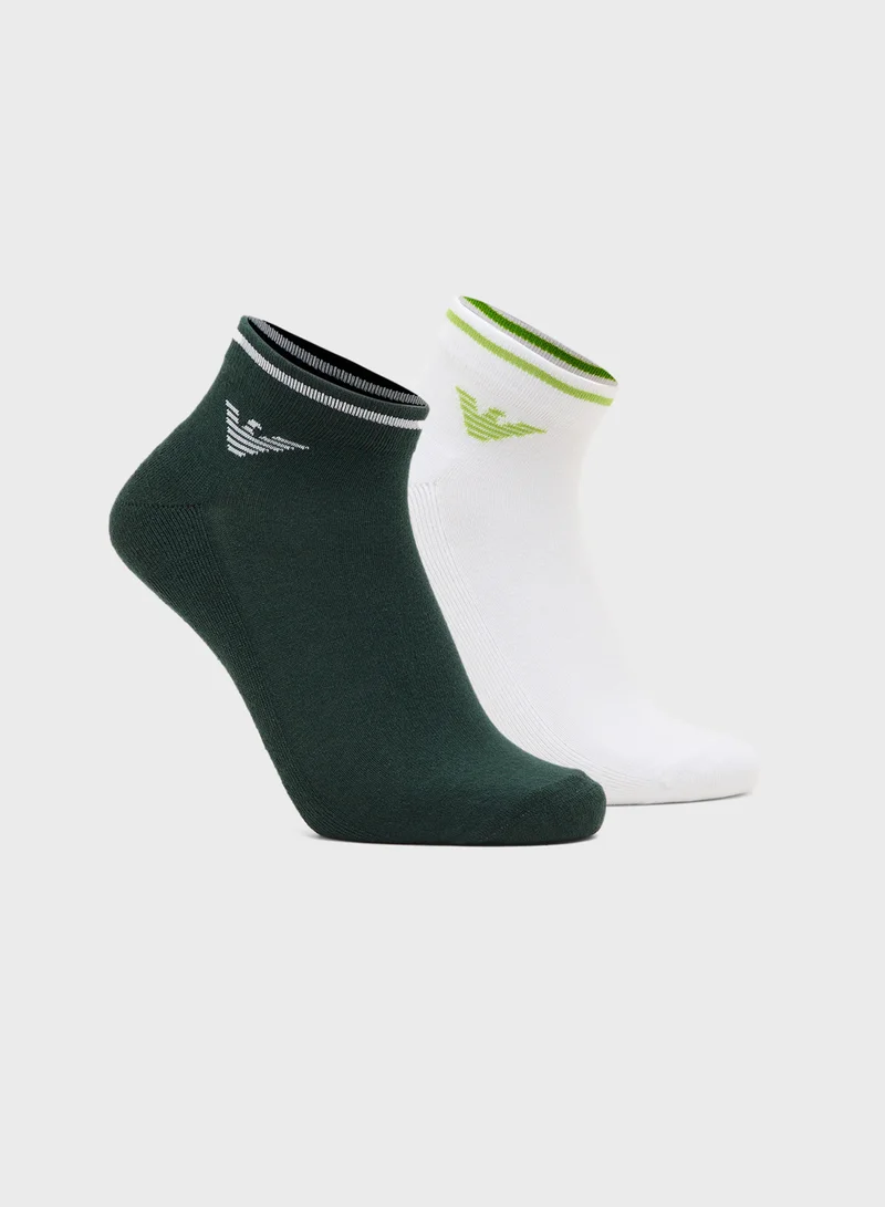 امبوريو ارماني 2 Pack Sneaker Socks
