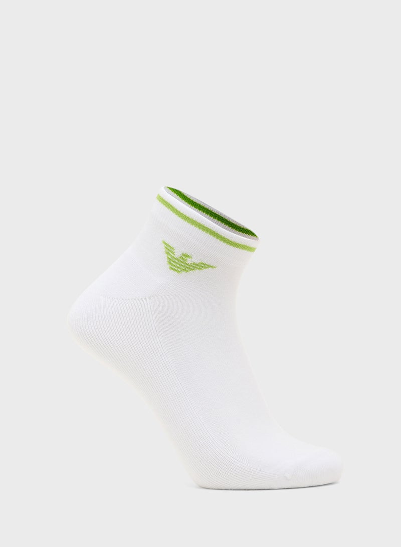 EMPORIO ARMANI 2 Pack Sneaker Socks  - Image 3