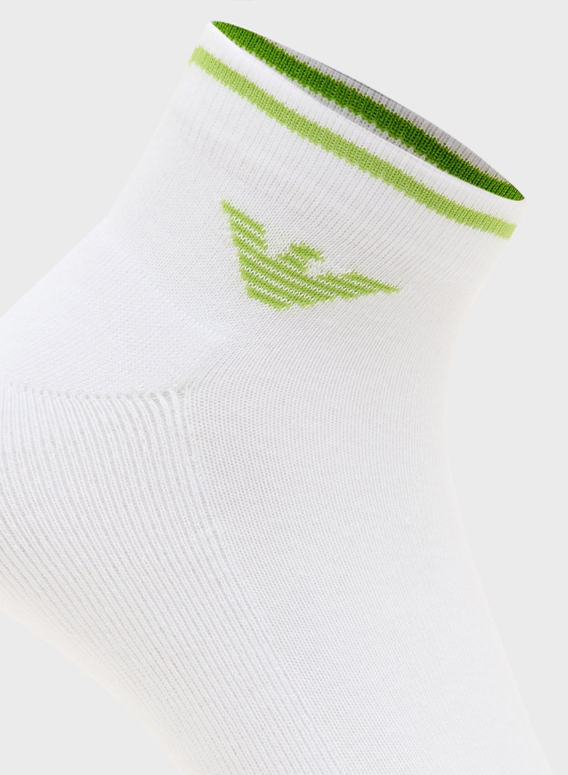 EMPORIO ARMANI 2 Pack Sneaker Socks  - Image 4