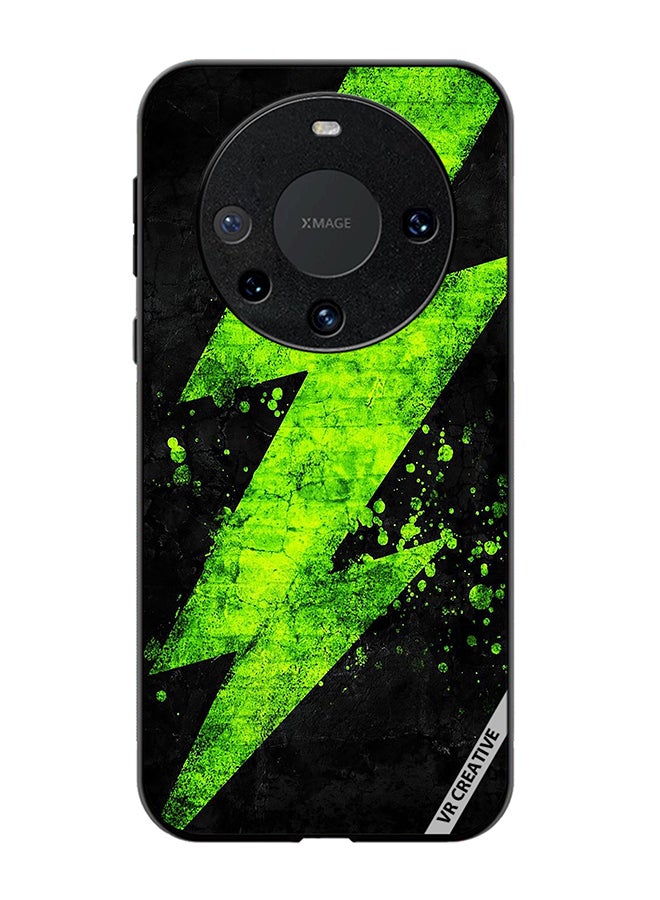 VR CREATIVE Protective Case Cover For Huawei Mate 60 Pro Plus Green Electricity Design Multicolour - Image 1
