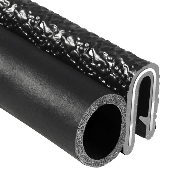 TRIMLOK Trim Seal with Side Bulb Fits 0750 Bulb 316 Edge 1732 Leg 25 Feet Length Flexible PVC Plastic Trim with EPDM Rubber Seal