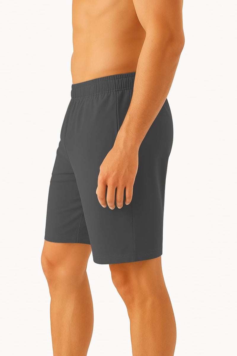 NEVER LOSE Running & Gym Workout Shorts with Pockets | Quick Dry Half Pant for Man | Stylish Men Shorts, Sports Shorts for Men & Boys | Bermuda Pants All Season Wear (in, Alpha, M, Regular, D.Grey) - Image 5