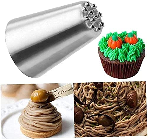 Perfect Pricee 2F 2D 1M Grass DIY Cream Rose Flower Piping Nozzles Stainless Steel Cupcake Pastry Tips Nozzle Bakery Cake Decoration Tool Set - Image 4