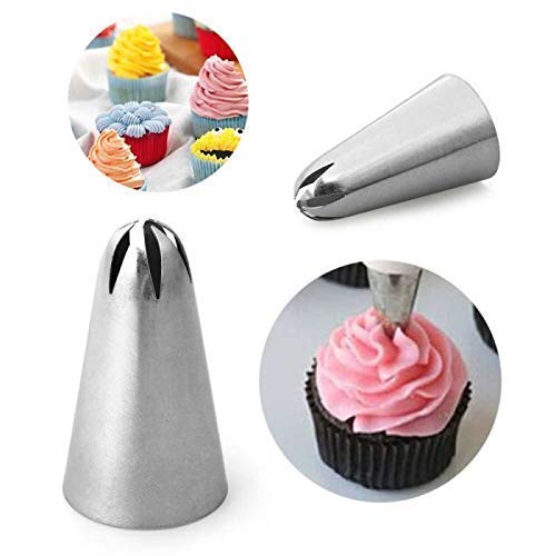 Perfect Pricee 2F 2D 1M Grass DIY Cream Rose Flower Piping Nozzles Stainless Steel Cupcake Pastry Tips Nozzle Bakery Cake Decoration Tool Set - Image 5
