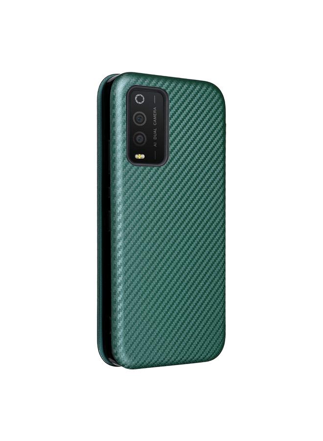 erorex Case For TCL 205 Carbon Fiber Texture Horizontal Flip Leather Phone Case - Image 3