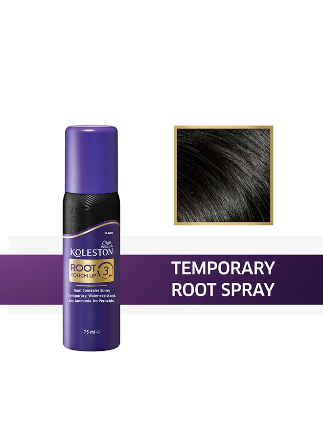 WELLA Koleston Root Touch Up Spray Black 75ml - Image 2