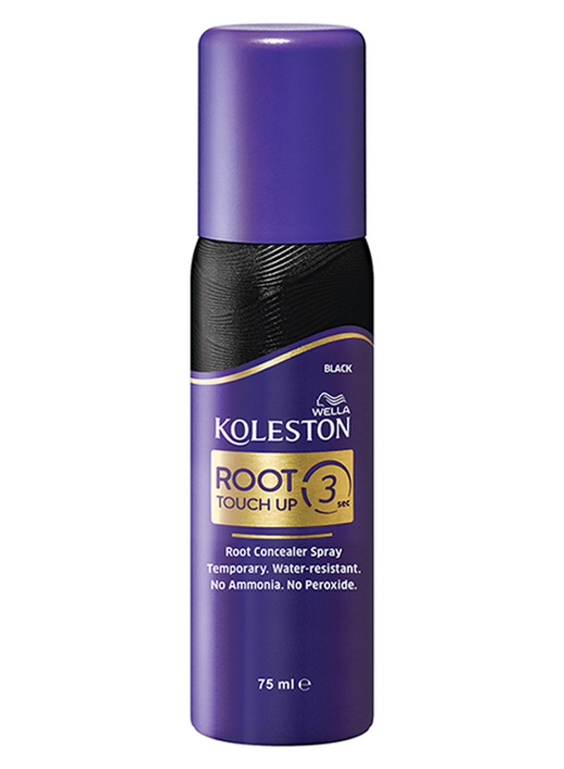 WELLA Koleston Root Touch Up Spray Black 75ml - Image 1