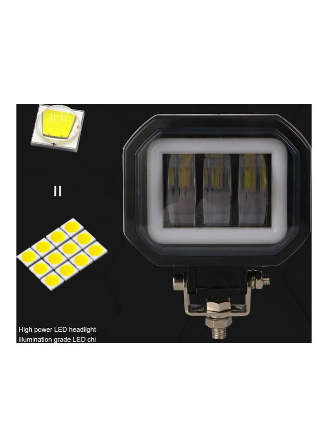Loquat 2-Piece Waterproof Square LED Angel Eye Fog Light - Image 5