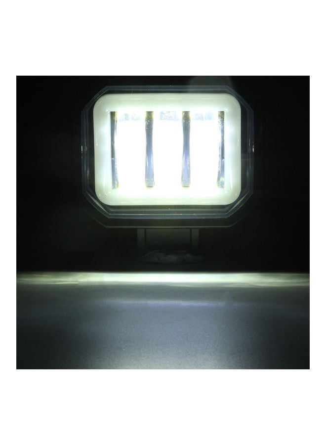 Loquat 2-Piece Waterproof Square LED Angel Eye Fog Light - Image 3