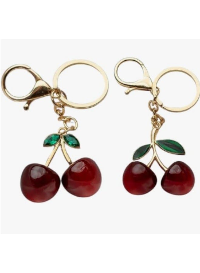 ميدالية أنيقة على شكل كرز فاكهي، بتصميم راقٍ ومميز — مثالية للزينة اليومية ولمسة عصرية لأكسسوارات الخروج! - Image 3