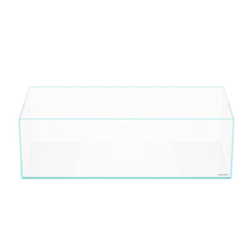 LANDEN 60S 7.9 Gal Shallow Aquarium Tank, Shallow Fish Tank, Rimless Low Iron Tank W23.6Ã—D11.8Ã—H7.1 in(60x30x18cm); 5mm Thickness Aquascape Fish Tank, Black Leveling Mat Included - Image 1