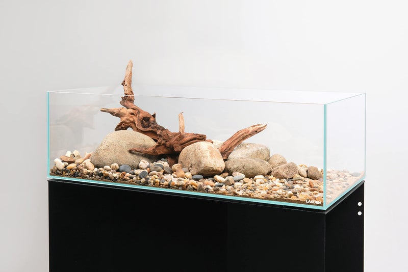 LANDEN 60S 7.9 Gal Shallow Aquarium Tank, Shallow Fish Tank, Rimless Low Iron Tank W23.6Ã—D11.8Ã—H7.1 in(60x30x18cm); 5mm Thickness Aquascape Fish Tank, Black Leveling Mat Included - Image 3