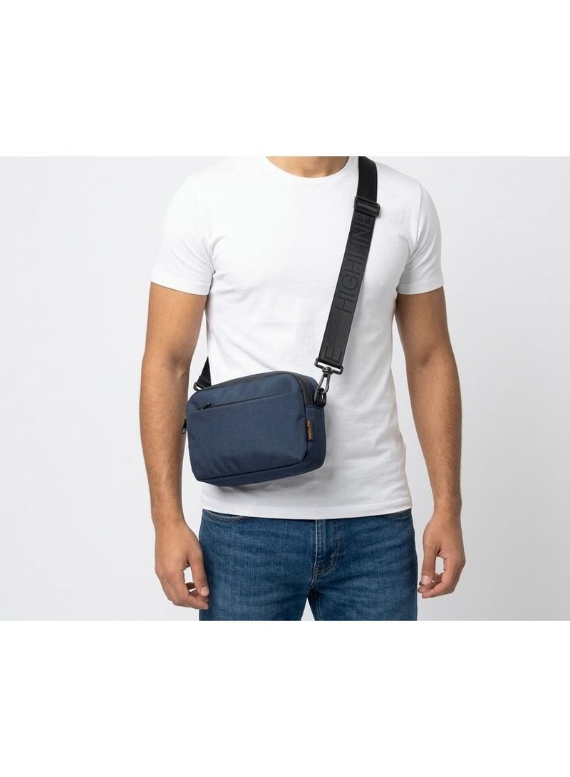 HIGH LINE STORE Flex Carry Handheld Organizer Bag – Lightweight Waterproof Fabric With Zipper Pockets For Phone, Wallet & Essentials – Unisex – Navy - Image 1