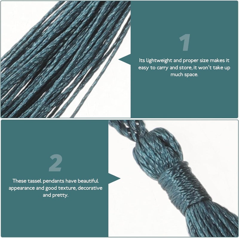 ABOOFAN 120pcs Mini Tassel Pendant Set for DIY Crafting and Bookmark Decoration, Delicate Fan Tassels for Spring Festival and Home Hanging Ornament Accessories - Image 3