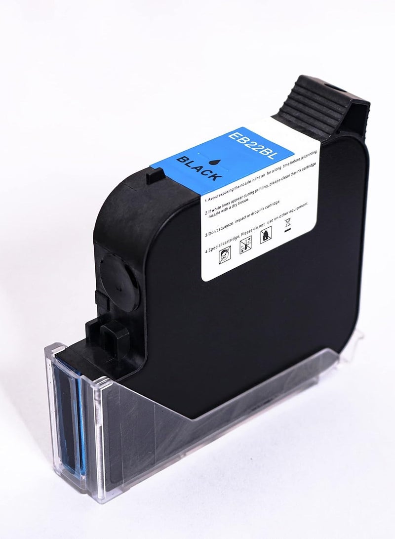 BENTSAI Fast Dry Ink Cartridge EB22B-L for B35 / B85 Handheld Printer Black 1 Pack size 1-inch - Image 1