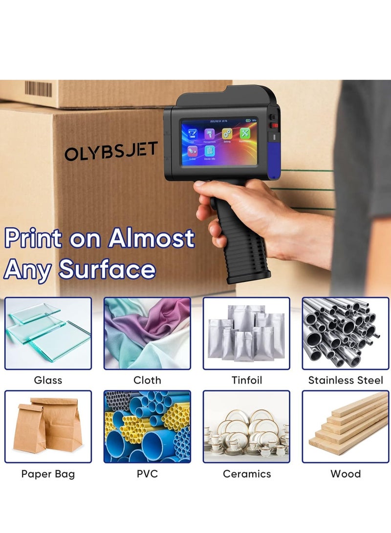 BENTSAI Fast Dry Ink Cartridge EB22B-L for B35 / B85 Handheld Printer Black 1 Pack size 1-inch - Image 4