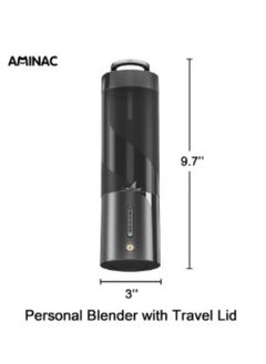 Generic Portable Blender, Cordless Blender for Shakes and Smoothies with 16 Oz Cup and Leakproof Lid, Durable Stainless Steel Blades for Powerful Blending Performance, Magnetic Rechargeable, Black  - Image 2
