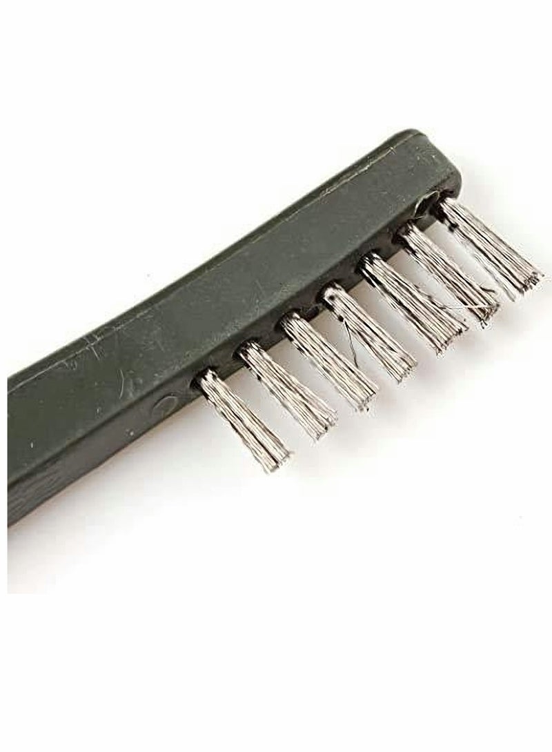 Excefore 3pcs Mini Wire Brush Set, Rust Paint Metal Cleaner, Cleaning Welding Slag and Rust, Handy Steel/Nylon/Brass Set Suitable for Paint/Rust/Dirt - Image 5