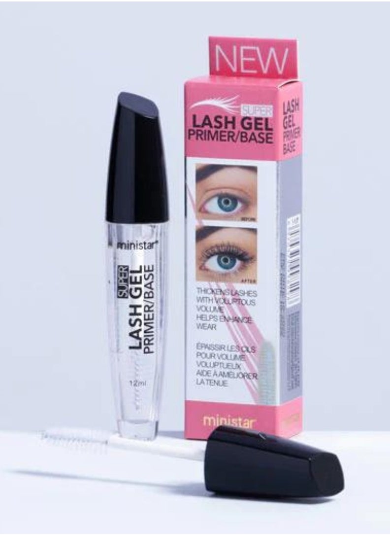 Ministar Lash Gel Primer Base Volume Booster Lash Primer Mascara Strengthening and Conditioning White Mascara Formula  Separates Eyelashes and Sets Eyebrow Lash and Brow Gel Mascara Eye Makeup  - Image 4