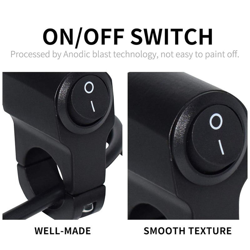 Feiteplus Aluminum Alloy Motorcycle Handlebar ON/OFF Switch - Image 2