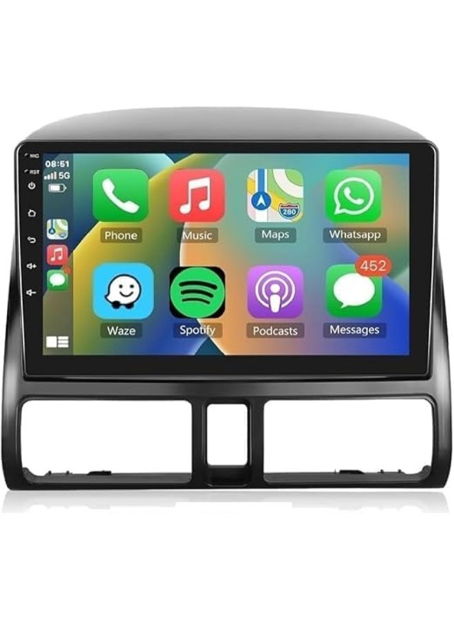 SHEZA STAR Android Car Stereo for Honda CRV 2002-2006 1GB RAM 32GB ROM M-Link Wi-Fi BT, Radio GPS, 9 Inch IPS Touch Screen with AHD Camera Included - Image 1