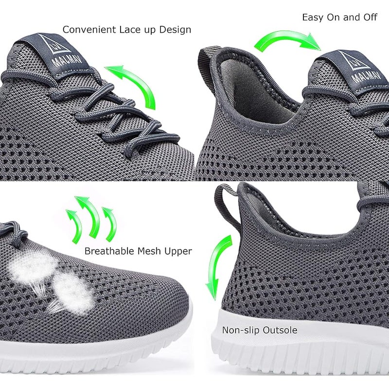 VAMJAM Men's Running Shoes Ultra Lightweight Breathable Walking Shoes Non Slip Athletic Fashion Sneakers Mesh Workout Casual Sports Shoes - Image 5