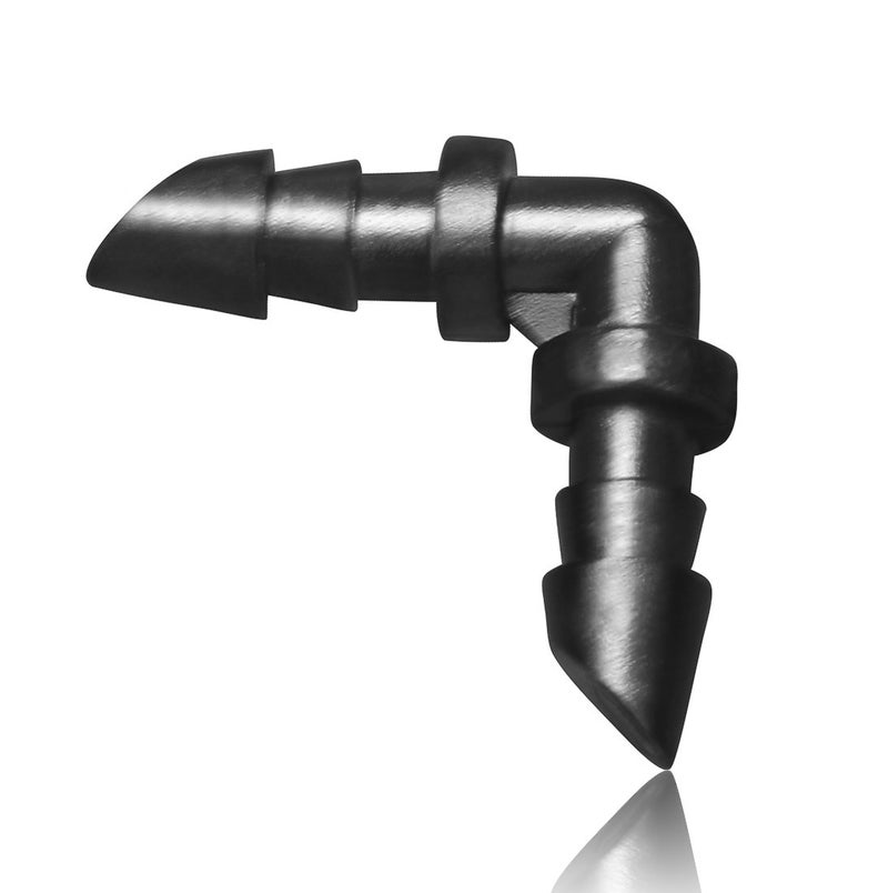 Mini Skater 1/4-Inch Barbed Elbows Fitting Perfect for Drip Irrigation Tubing System,Flower Beds, Vegetable Gardens, Herbs Gardens 100 PCS/Bag - Image 4