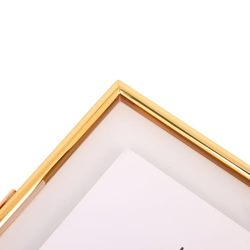 HOME ELEMENTS Metal Photo Frame for Table (4"x6",Gold) Floating Picture Frame, Family Photo Frame With Stand, Tabletop Photo Frames for Sweet Memories, Home Decor, Office Desk & Table Decoration - Image 5