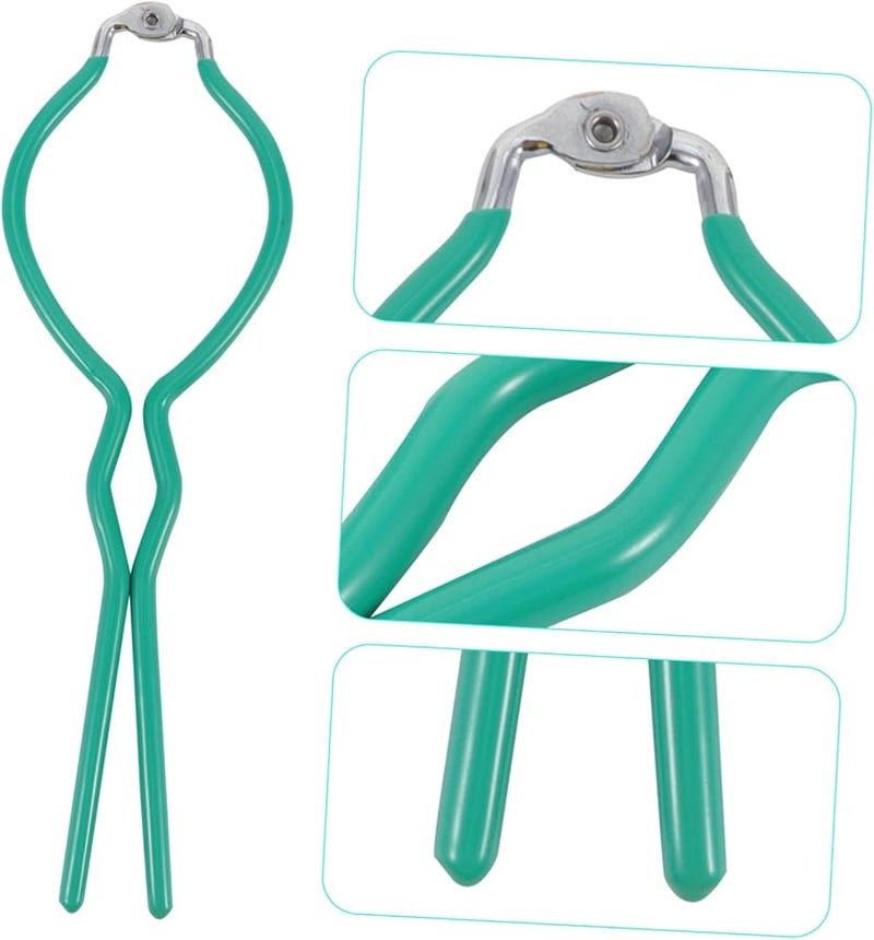 Green Bottle Clamp Deep Tong for Safe Handling of Jars and Bottles Comfortable One Handed Kitchen Tool - Image 3