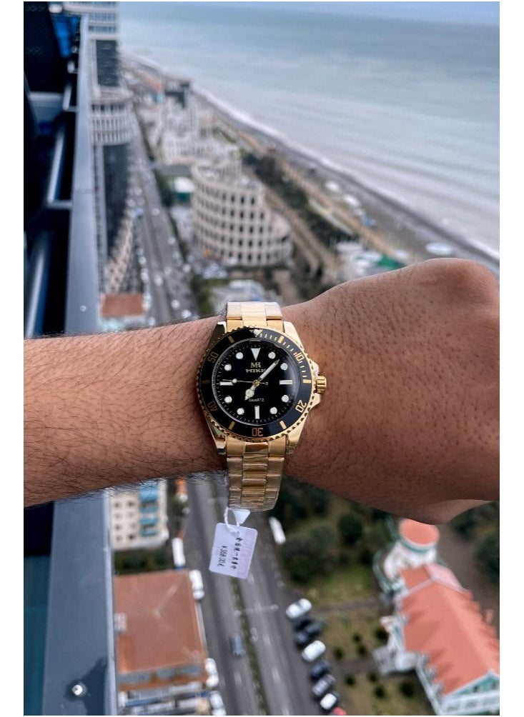 MIKE Men's watch in gold and black  - Image 2