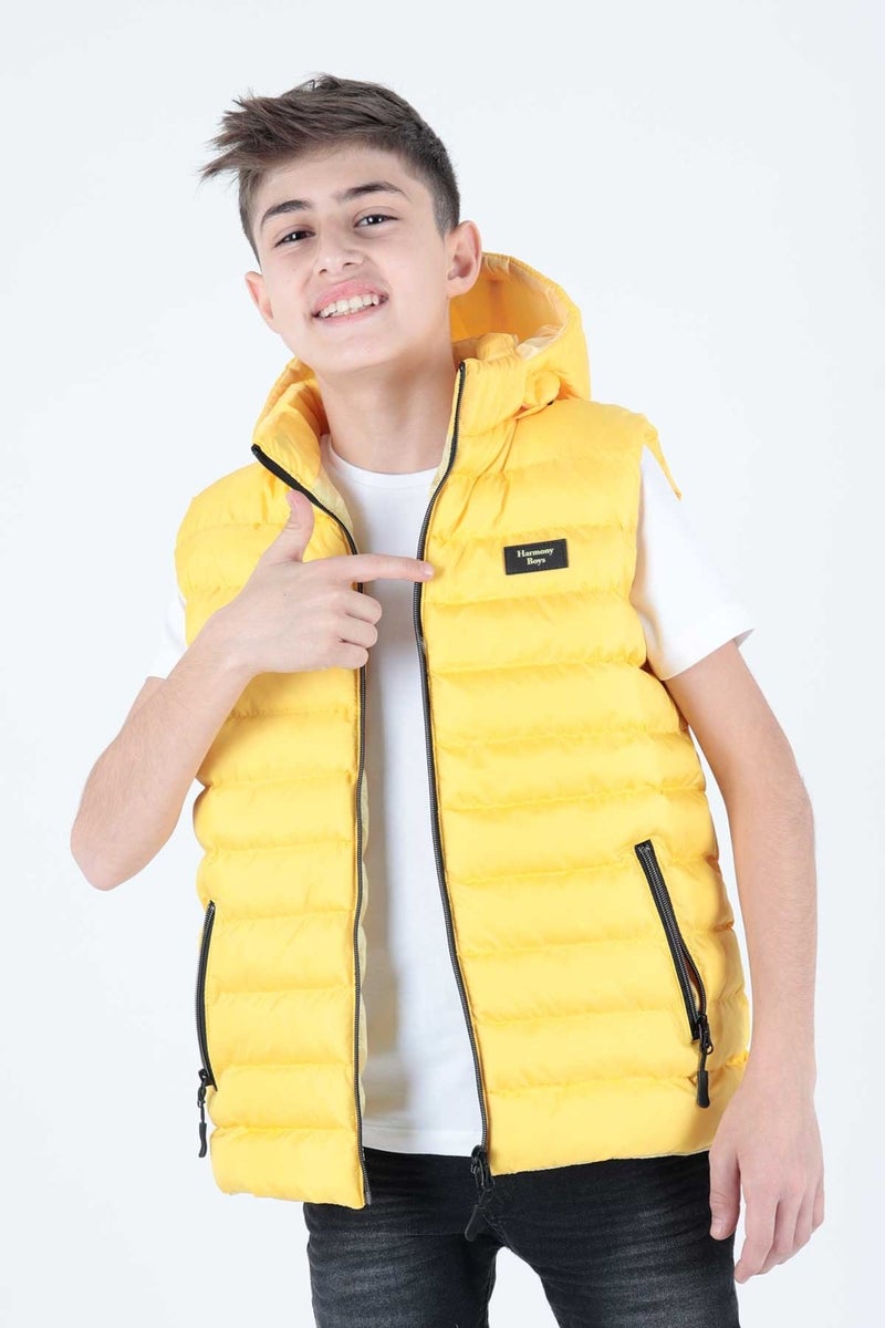 Ahenk Kids AHENGİM BOYS CHILDREN VEST BOYS CHILDREN HOODED PUFF VEST AK215051 - Image 1
