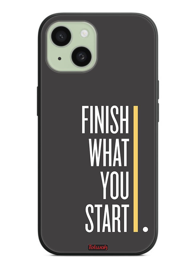 Tolwak Apple iPhone 15 Plus Protective Case Cover Finish What You Start - Image 2