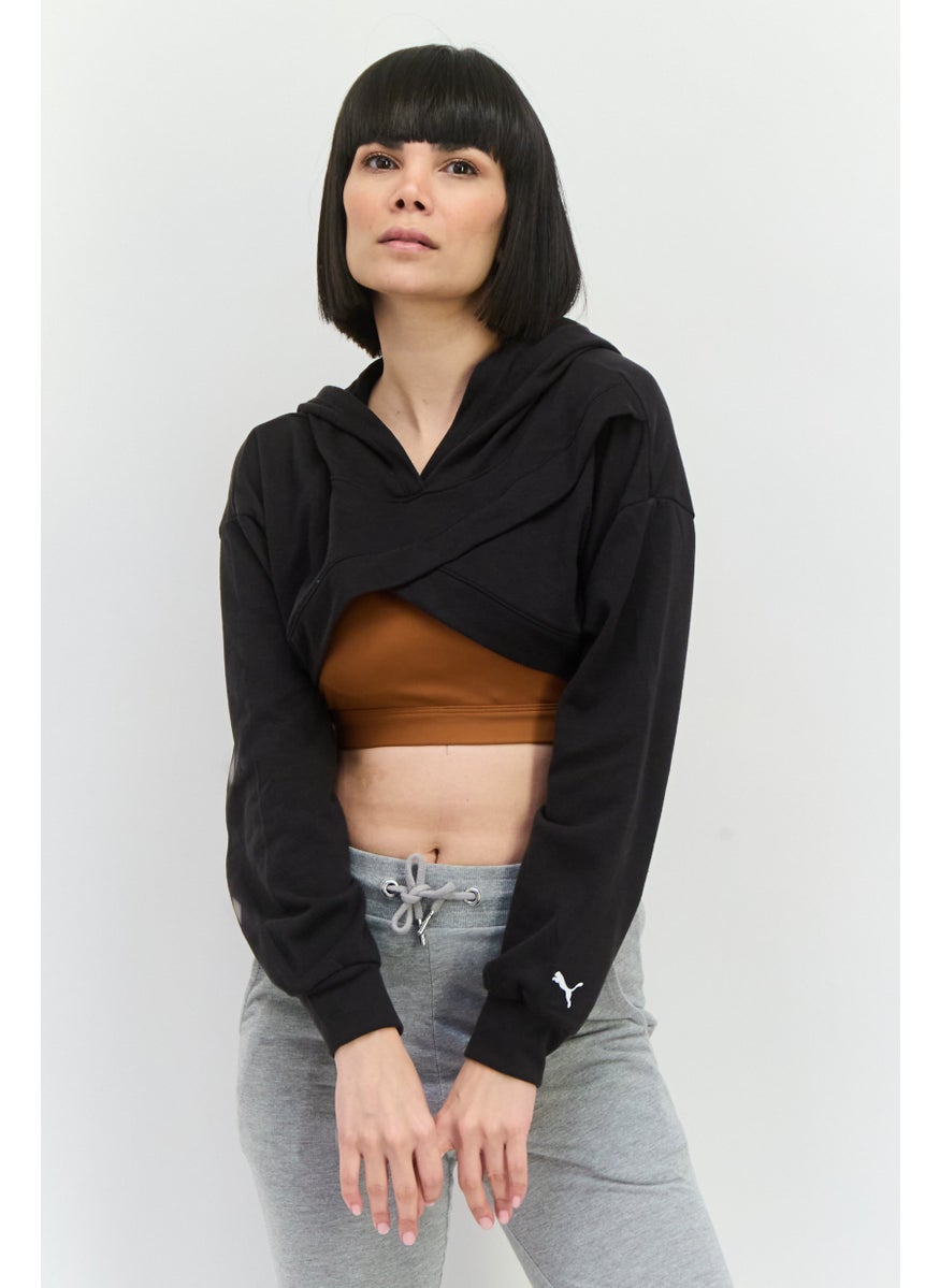 PUMA Women Sportswear Fit Long Sleeve Outdoor Hoodie, Black  - Image 1