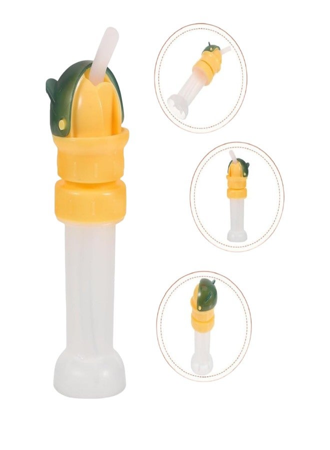 Samip Kids Water Bottle Covers Lids - Straw Lid Caps for Kids' Portable Bottles - Yellow Plastic - Classic Style - Dishwasher Safe - Image 1