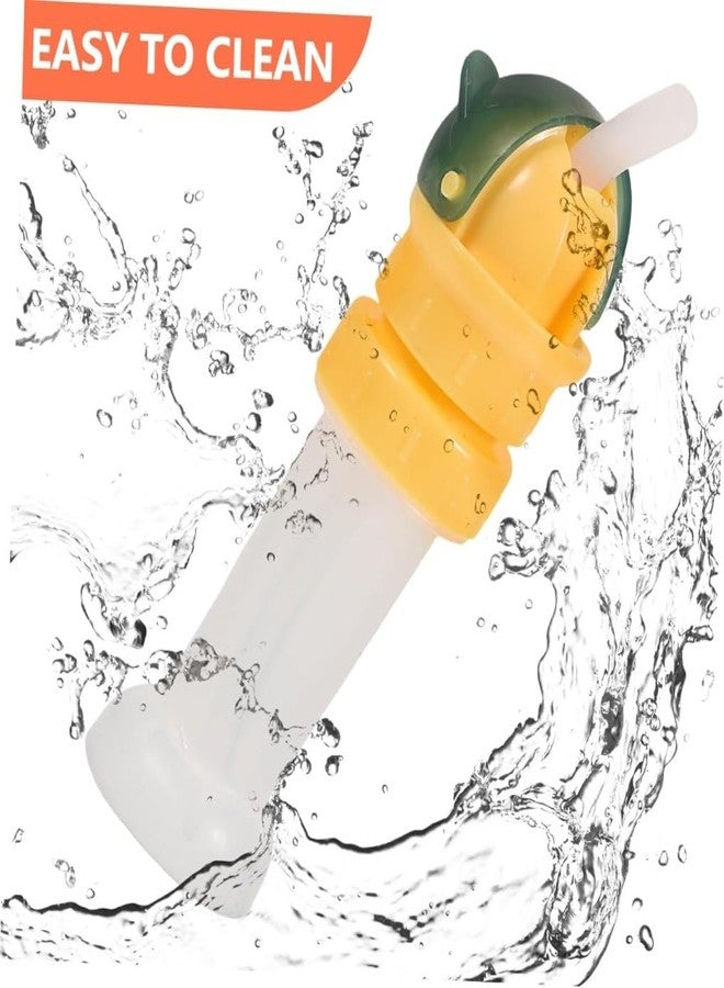 Samip Kids Water Bottle Covers Lids - Straw Lid Caps for Kids' Portable Bottles - Yellow Plastic - Classic Style - Dishwasher Safe - Image 4