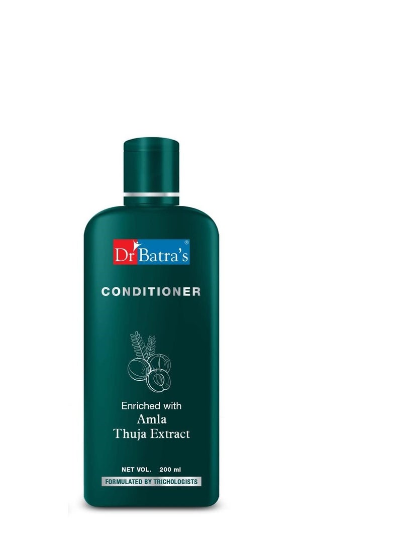 Dr Batra's Hair Fall Control Shampoo - 500ml, Conditioner - 200ml, Enriched with Thuja, Deep Nourishment, Repair of Damaged hair, Frizz Control (Pack of 2 for Men and Women) - Image 3