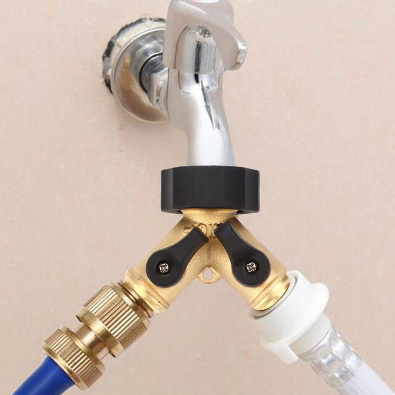 Zerodis G1 FNPT DN25 Copper Garden Water Hose Connector Faucet Splitter Tool For Outdoor Watering Hose Pipe Fitting - Image 5