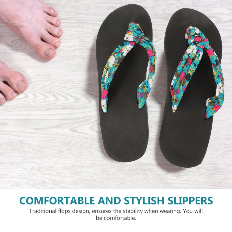 1 Pair Women Sandals Girl Thick Sole Slipper Fashion Slippers Flops - Image 2