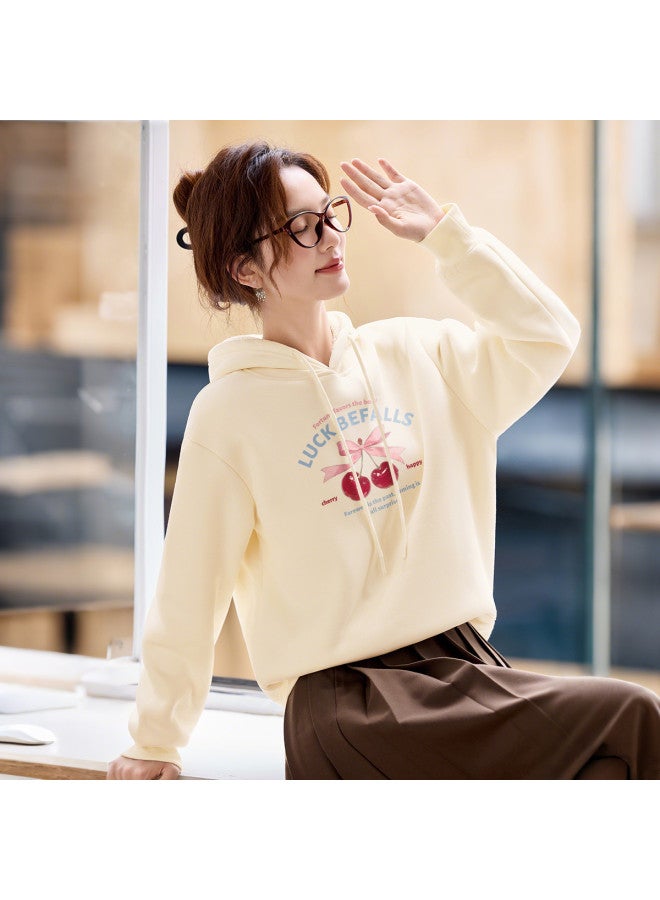 mianzhi Hoodie 2025 Autumn Winter New Long Sleeve Hooded Top High-End Fashion Stylish Temperament Winter Women'S Clothing Coat - Image 2