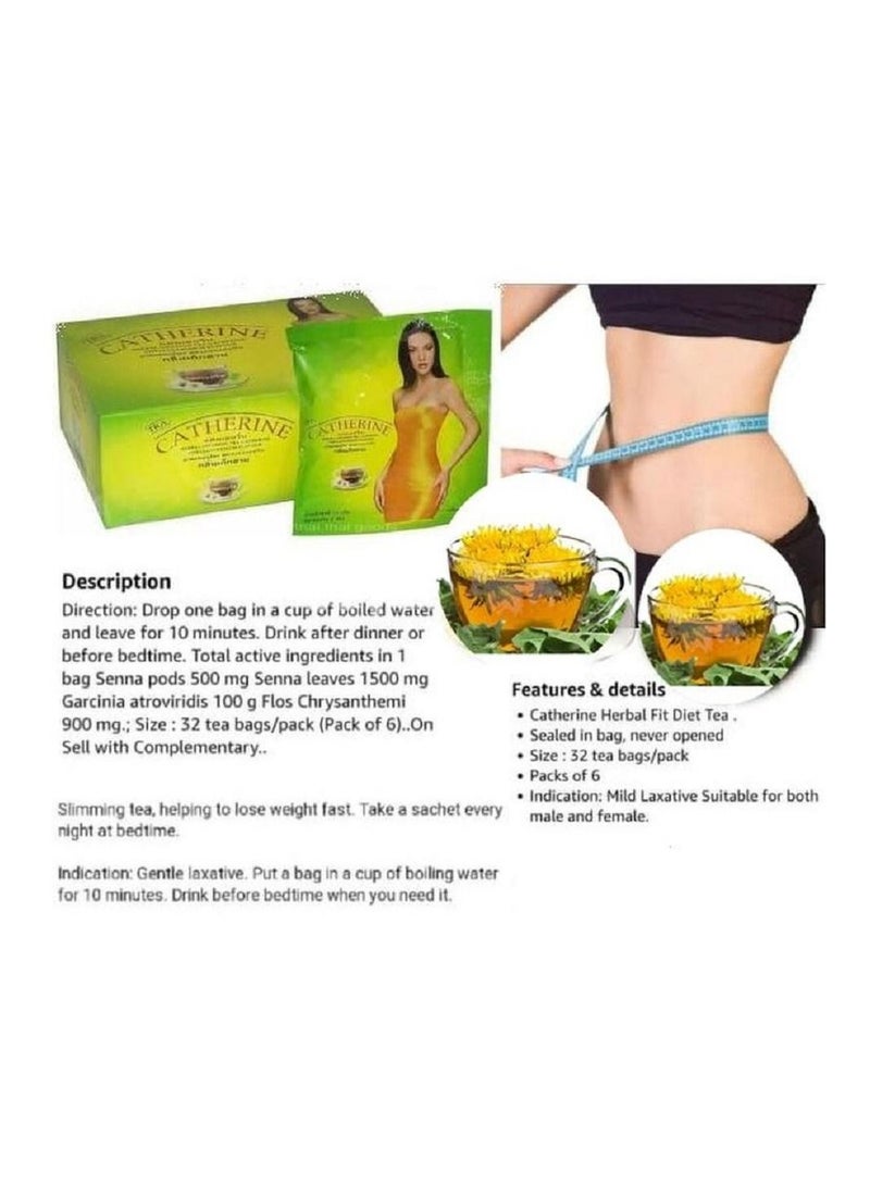 Catherine Catherine Natural Herbal Slimming Tea 32 Bags  - Image 3