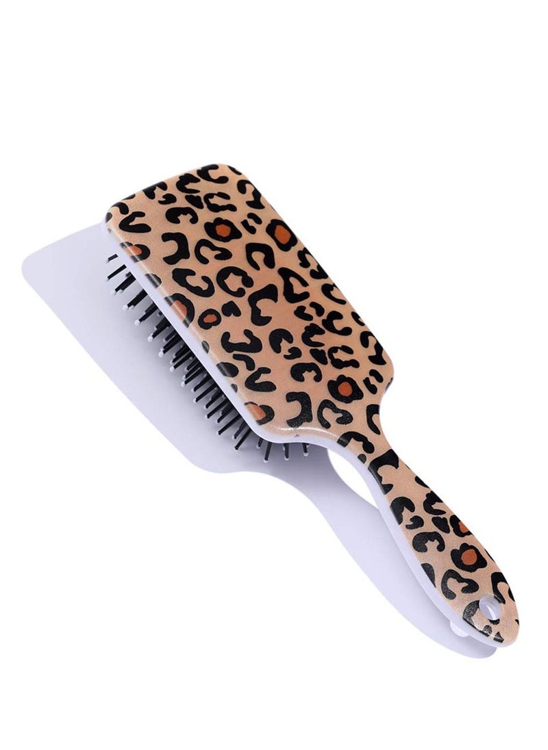 Y&D Leopard Print Hair Brushes, Detangling Brush Anti Static Massage Comb For All Types Wavy/Curly/Thick/Long/Short/Wet And Dry  - Image 3