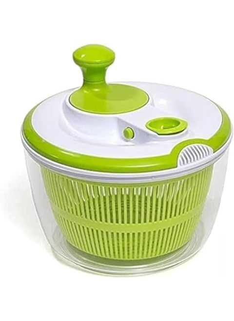 Large Salad Spinner and Keeper - 5L Lettuce Spinner Vegetable Washer Dryer with Large Salad Bowl and Plastic Colander