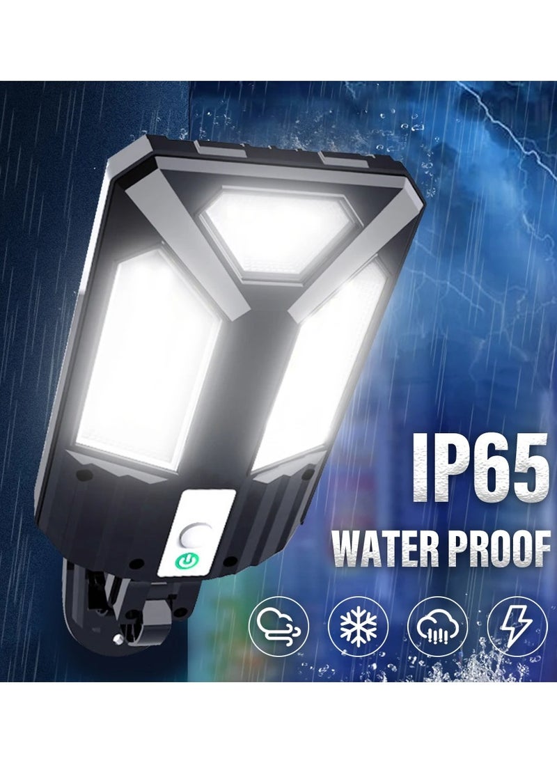 Carebao - Solar Lights Outdoor Waterproof Solar Street Light - Motion Sensor LED Garden Wall Lights IP65 Waterproof Outdoor Solar Powered Lights - Solar Light With Remote Control For Front Door, Yard, Garage - Image 1