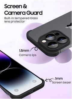 Rock Pow Frameless Case fro iphone 14 pro max with camera lens protector Slim Soft TPU Shockproof Phone Cover  - Image 4